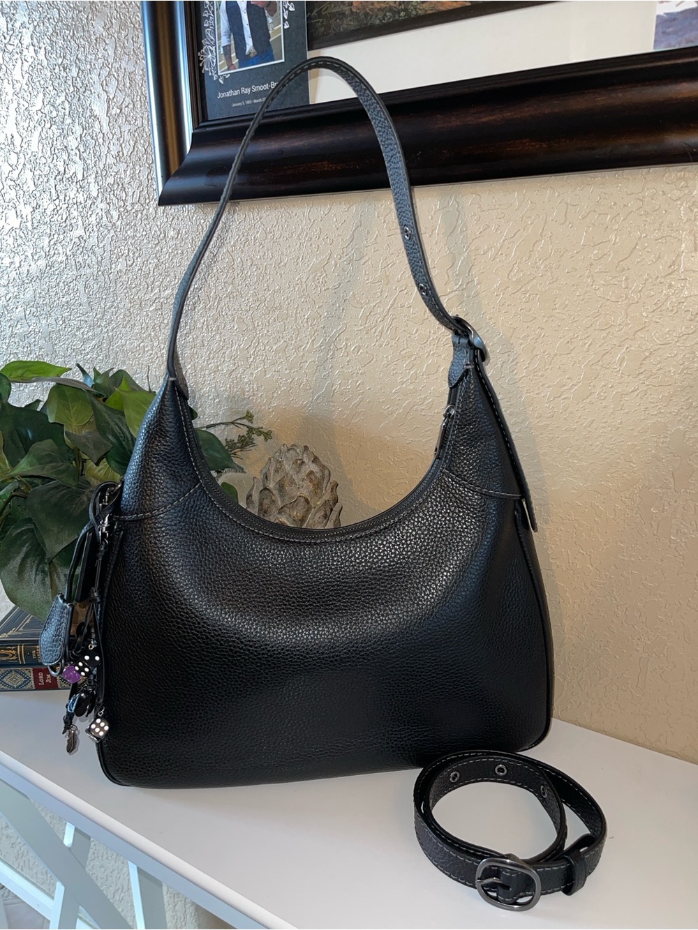 Coach Ella Shoulder Bag with Black Leather Charm - Picture 2 of 9